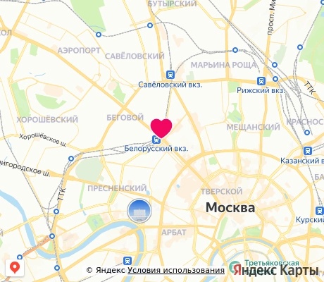 На карте