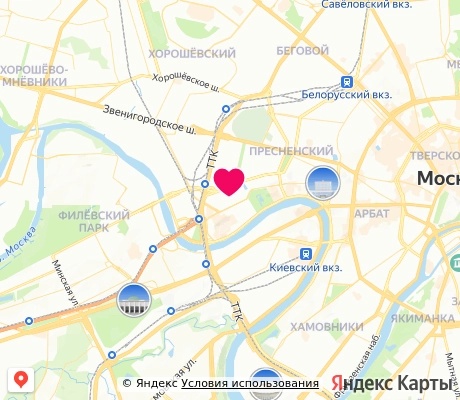 На карте