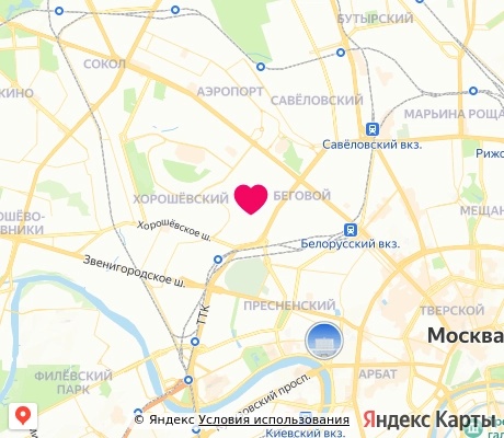 На карте