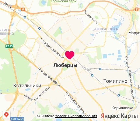 На карте
