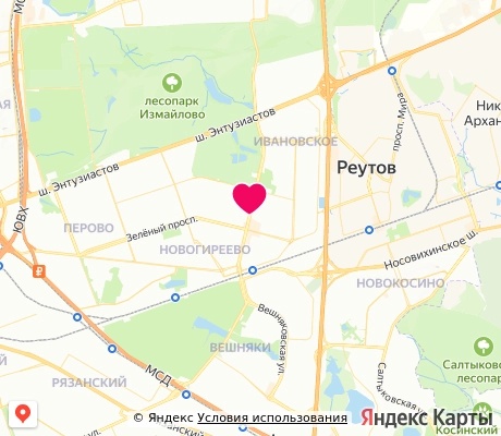 На карте