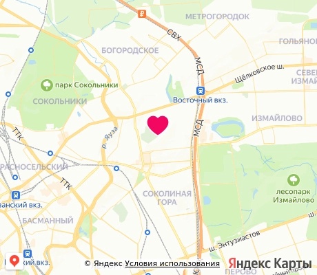 На карте