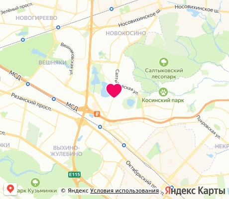 На карте