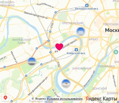 На карте