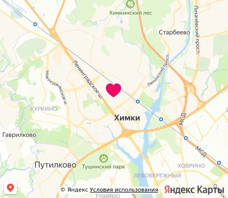 На карте