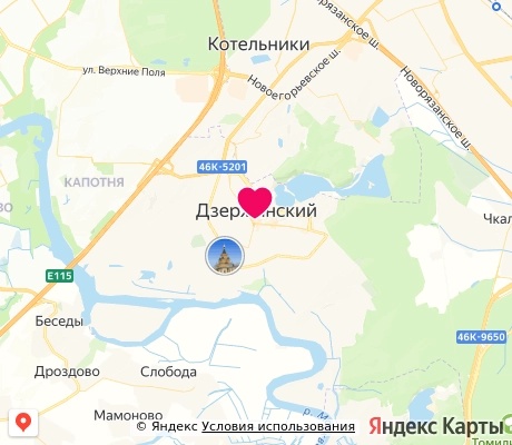 На карте