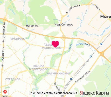 На карте