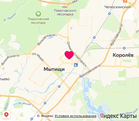 На карте
