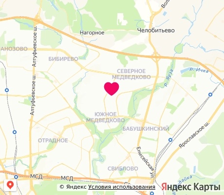 На карте