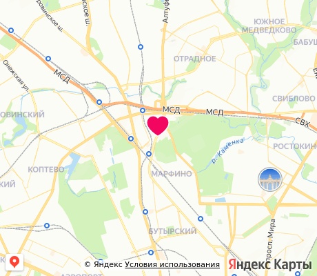 На карте
