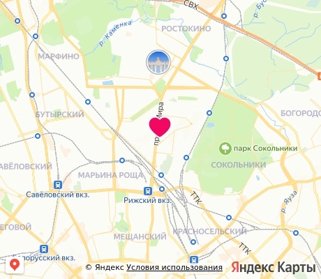 На карте