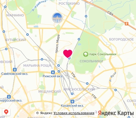 На карте