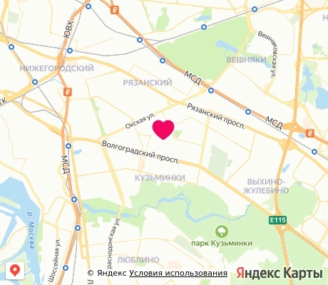 На карте