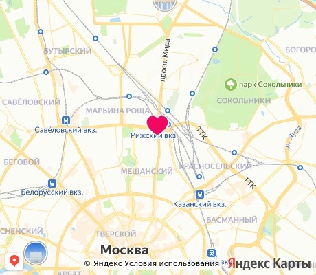 На карте