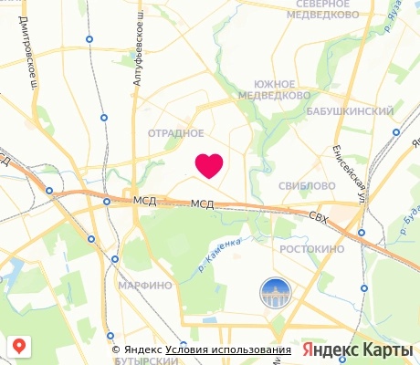 На карте