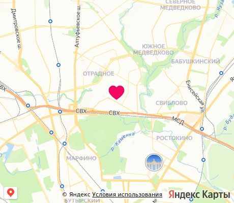 На карте