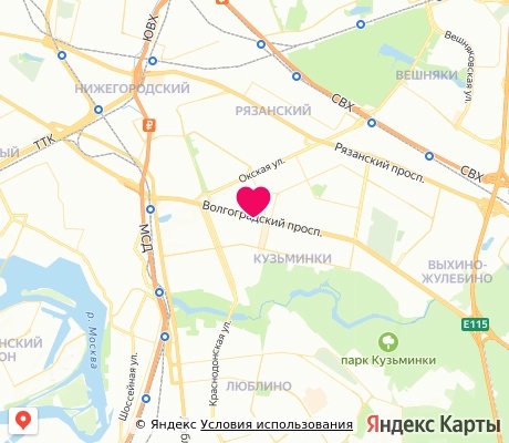 На карте