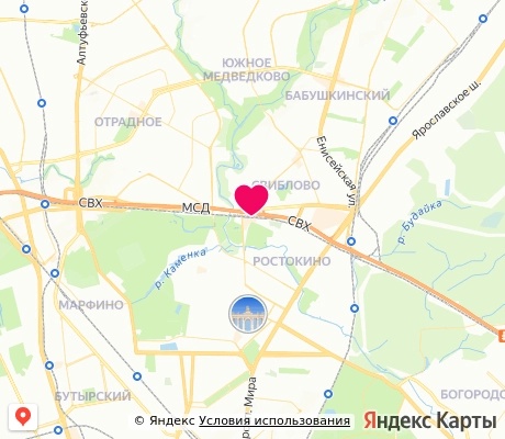 На карте