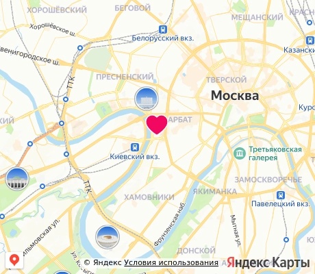 На карте