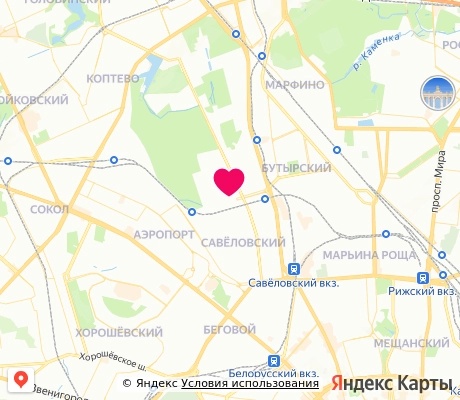 На карте