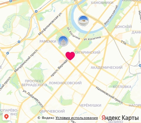 На карте