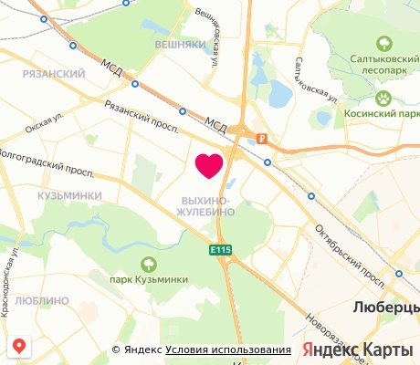 На карте