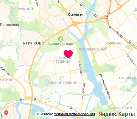 На карте
