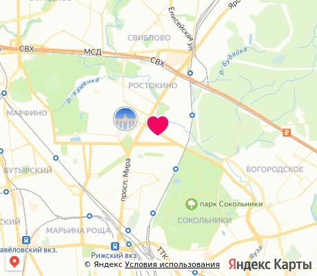 На карте
