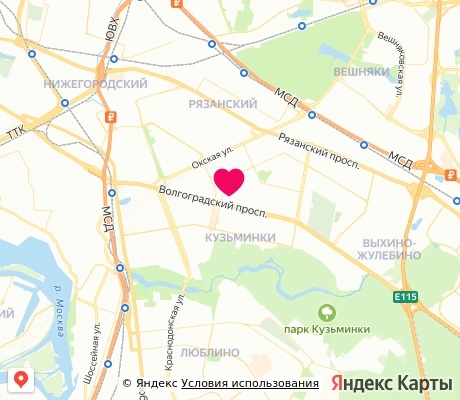 На карте