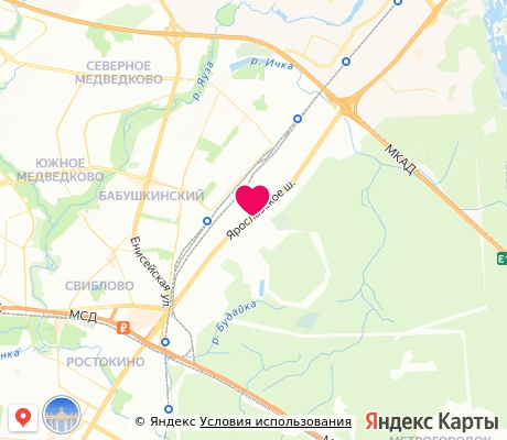 На карте