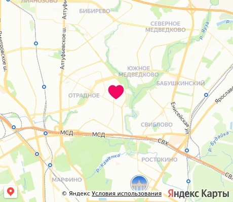 На карте