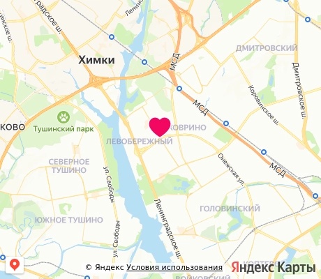 На карте