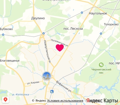 На карте