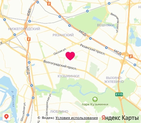 На карте