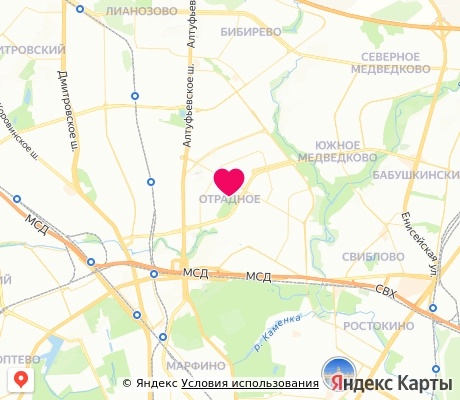 На карте