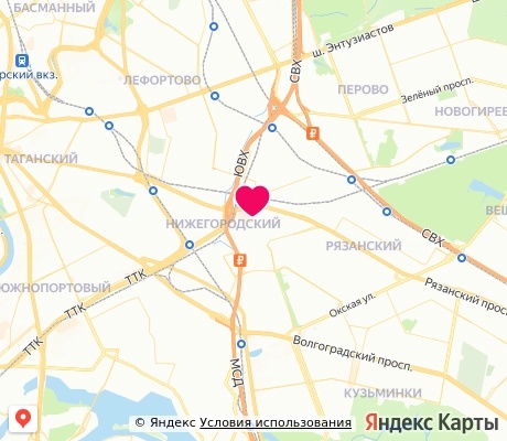 На карте