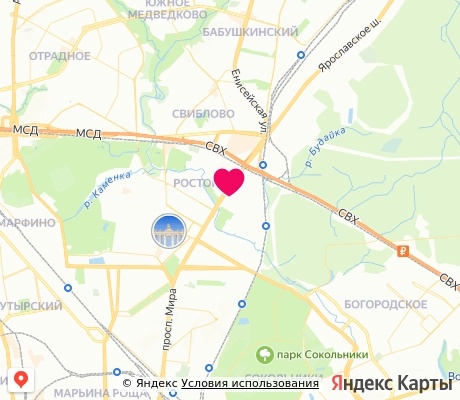 На карте