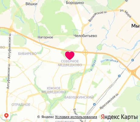 На карте