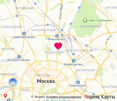 На карте