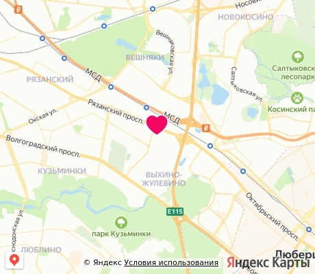 На карте