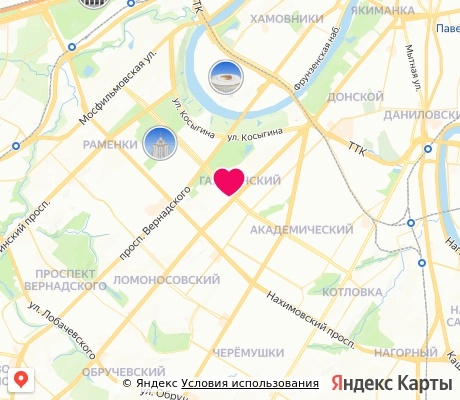 На карте