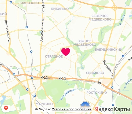 На карте