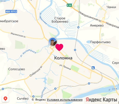 На карте