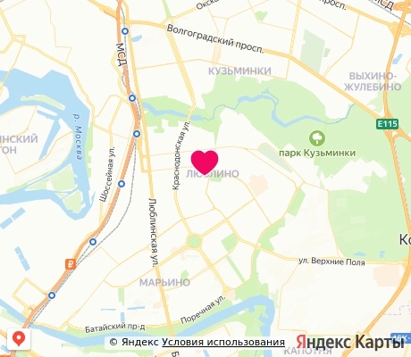 На карте