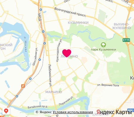 На карте