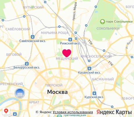 На карте