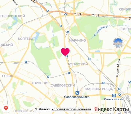 На карте