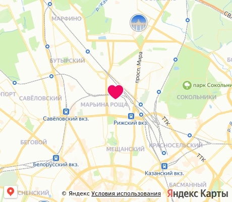 На карте