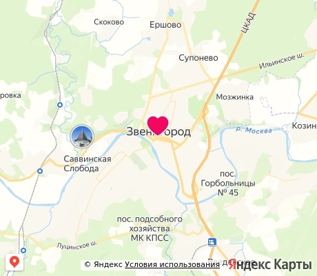 На карте