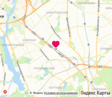 На карте